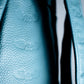 Sky Blue Leather Backpack